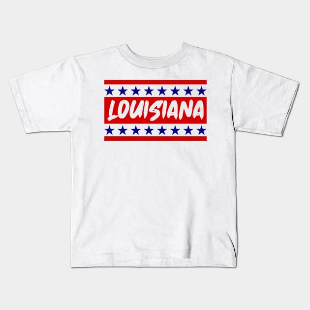 Louisiana Kids T-Shirt by colorsplash